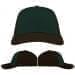 USA Made Hunter Green-Black Unstructured "Dad" Cap