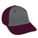 Light Gray Unstructured "Dad"-Burgundy Back Half, Visor