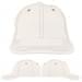 USA Made White-Khaki Unstructured "Dad" Cap
