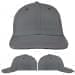 USA Made Light Gray-Red Unstructured "Dad" Cap