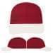 USA Made Red-White Unstructured "Dad" Cap