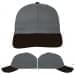 USA Made Light Gray-Black Unstructured "Dad" Cap