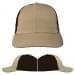 USA Made Khaki-Black Unstructured "Dad" Cap