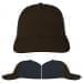 USA Made Black-Dark Gray Unstructured "Dad" Cap