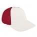 White Unstructured "Dad"-Red Back Half