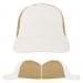 USA Made White-Khaki Unstructured "Dad" Cap