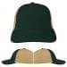 USA Made Hunter Green-Khaki Unstructured "Dad" Cap