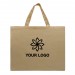 Screen Printed USA Made Natural Natural Canvas Flat Tote