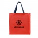 Screen Printed USA Made Orange/Navy Zipper Top Dyed Canvas Gusset