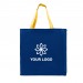 Screen Printed USA Made Royal/Gold Zipper Top Dyed Canvas Gusset