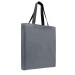 USA Made Gray/Black Zipper Top Dyed Canvas Gusset 3Q USA Made Gray/Black Zipper Top Dyed Canvas Gusset 3Q