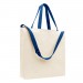 USA Made Natural/Royal Deluxe Natural Canvas Shoulder Strap Tote 3Q USA Made Natural/Royal Deluxe Natural Canvas Shoulder Strap Tote 3Q