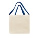 USA Made Natural/Royal Deluxe Natural Canvas Shoulder Strap Tote USA Made Natural/Royal Deluxe Natural Canvas Shoulder Strap Tote