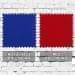 Royal Blue-Red Denim Leather Dad Cap, Swatch