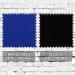Royal Blue-Black Bull Denim Swatches