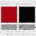Red-Black Denim Snapback Skate Hat, Swatch
