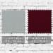 Light Gray-Burgundy Bull Denim Swatches