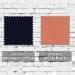 Navy-Orange Brushed Twill/Mesh Swatches