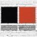 Black-Orange Canvas Slide Buckle Lowstyle, Swatch