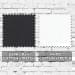 Dark Gray-White Cotton Spandex Swatches