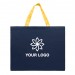 Navy/Gold Domestic Twill Flat Tote