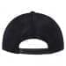 Stock Black Trucker Meshback Snapback Back Image