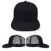 Stock Black Trucker Meshback Snapback Virtual Image