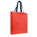 Orange/Navy Zipper Pocket Cotton Twill Gusset