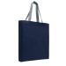 Navy/Graphite Cotton Twill Gusset