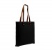 Black Leather Handle Domestic Twill Gusset