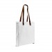 White Deluxe Leather Strap Domestic Twill Gusset