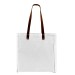 White Deluxe Leather Strap Domestic Twill Gusset