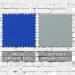 Royal Blue-Light Gray Organic Cotton Swatches