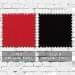 Red-Black Organic Cotton Swatches