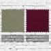 Khaki-Burgundy Organic Cotton Swatches