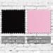 Black-Pink Organic Cotton Swatches