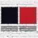 Navy-Red Organic Cotton Swatches