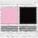 Pink-Black Organic Cotton Swatches