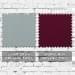 Light Gray-Burgundy Organic Cotton Swatches