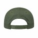 Olive Green Twill Back Eyelets Snapback
