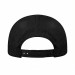 Black Twill Back Snapback