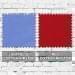 Light Blue-Red Ripstop Swatches