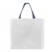 White/Navy Cotton Twill T Bottom Webbing Handles