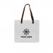 White Leather Handle Domestic Twill T Bottom