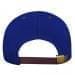 Royal Blue-Light Gray Twill Back Contrast Stitch Leather Strap