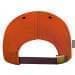 Orange-Black Twill Back Contrast Stitch Leather Strap