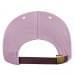 Pink-White Twill Back Contrast Stitch Leather Strap