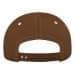 Brown-White Twill Back Contrast Stitch Snapback