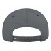 Light Gray-Navy Domestic Snapback Skate Cap BACK Image