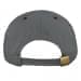 Light Gray-Burgundy Twill Back Contrast Eyelets Fabric Strap